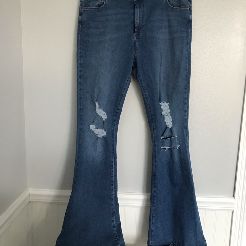 ASOS Denim Flare Distressed Jeans size 34